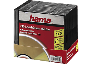 HAMA CD-Leerhülle Slim - 10er-Pack (Schwarz)